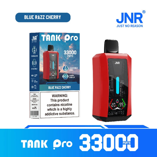 JNR Tank Pro 33000 Puffs 33K Disposable Vape Digital Screen Wholesale E Cigarette Dual Mesh Coil