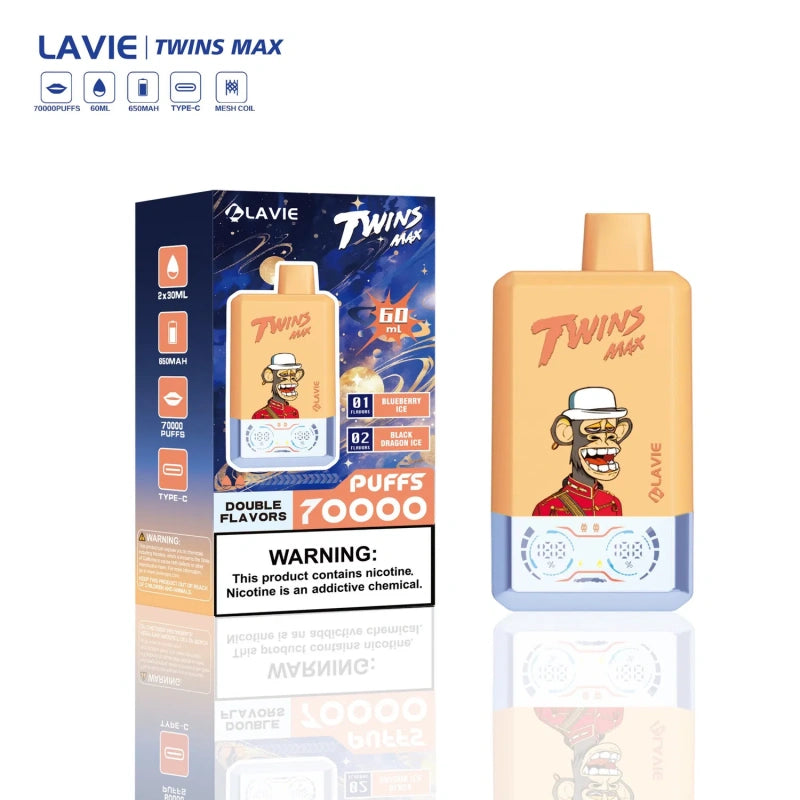 Puff 70k Lavie 70000 Puffs Twins Max 2 in 1 Disposable Vape