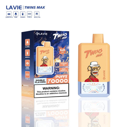 Puff 70k Lavie 70000 Puffs Twins Max 2 in 1 Disposable Vape