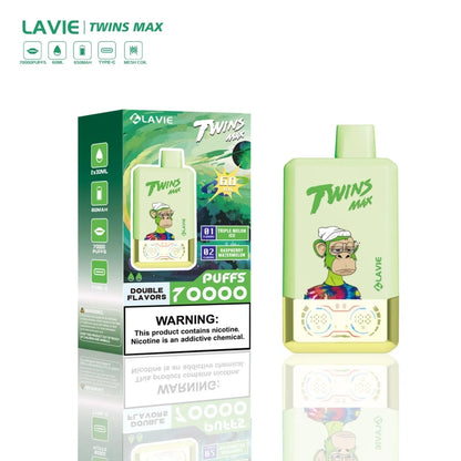 Puff 70k Lavie 70000 Puffs Twins Max 2 in 1 Disposable Vape