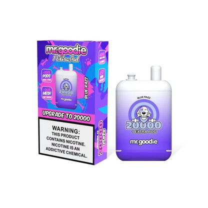 Mr.Goodie 20000 Puffs Vape - 40ml E-liquid, 2%-5% Nicotine, 12 Flavors
