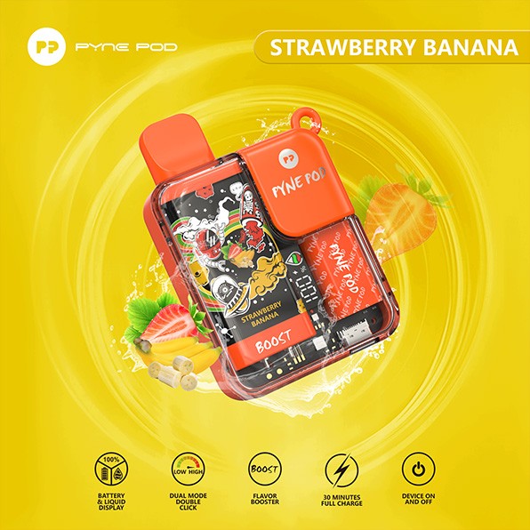 Pynepod 8500 Puffs Disposable Vape 16 Flavors  20mg Nico 2ML Battery Display 550mAh battery