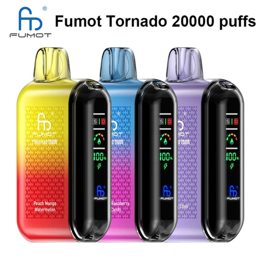Puff 20k Fumot Tornado 20000 Puffs Smart Display Disposable Vape