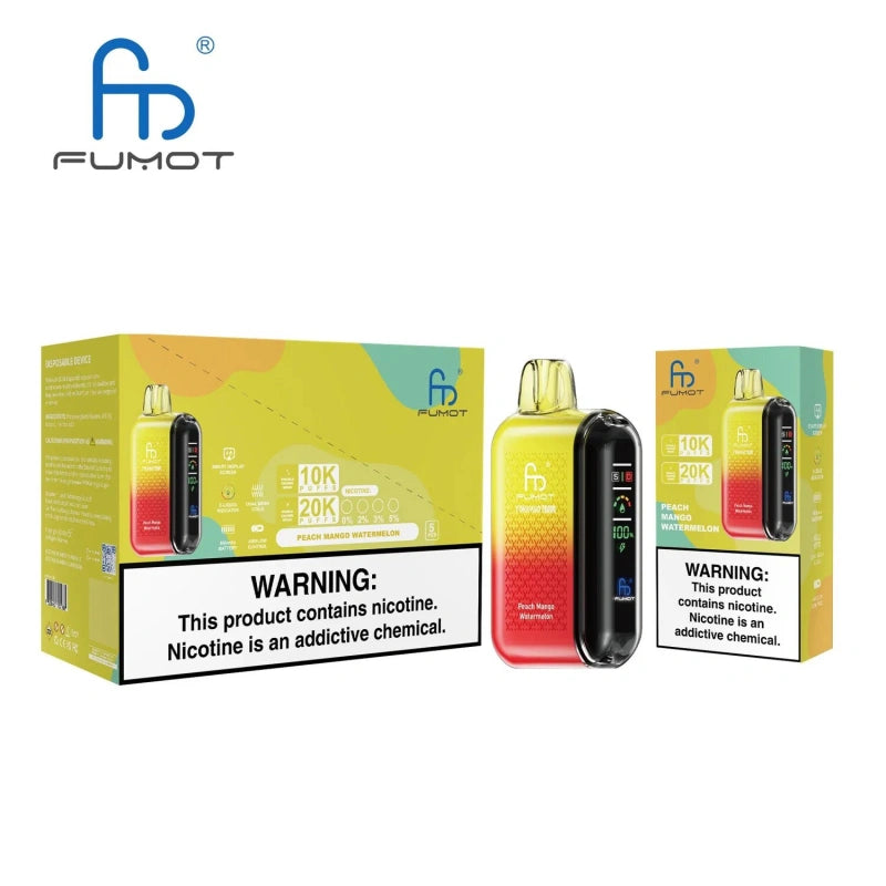 Puff 20k Fumot Tornado 20000 Puffs Smart Display Disposable Vape