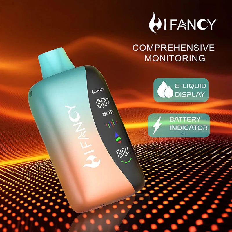 Puff 25k Hifancy 25000 Puffs Rainbow EU Disposable Vape Full Smart Screen Touch Switch