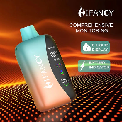 Puff 25k Hifancy 25000 Puffs Rainbow EU Disposable Vape Full Smart Screen Touch Switch