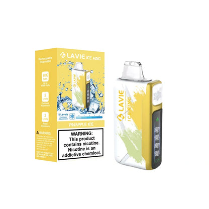 Puff 40k Lavie 40000 Puffs Ice Kine Disposable Vape 5 Levels Coolness Adjustment