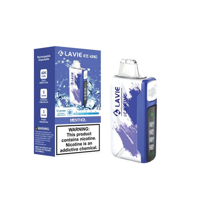 Puff 40k Lavie 40000 Puffs Ice Kine Disposable Vape 5 Levels Coolness Adjustment