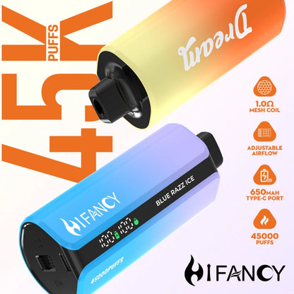 Puff 45k Hifancy 45000 Puffs Smart Screen EU Disposable Vape Electronic Cigarette Wholesale
