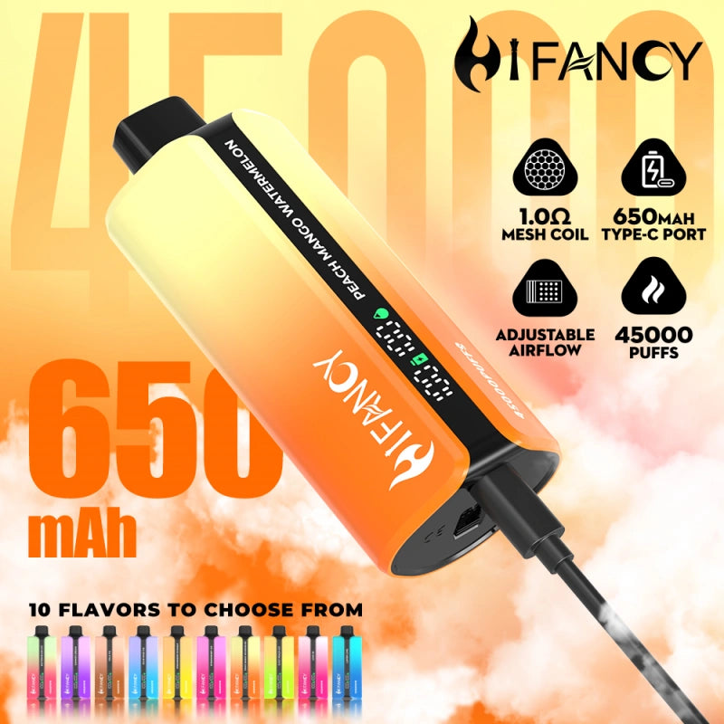 Puff 45k Hifancy 45000 Puffs Smart Screen EU Disposable Vape Electronic Cigarette Wholesale