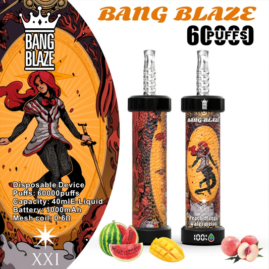 Puff 60k Bang Blaze 60000 Puffs Shisha Hookah Disposable Vape Wholesale