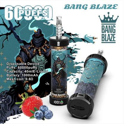 Puff 60k Bang Blaze 60000 Puffs Shisha Hookah Disposable Vape Wholesale