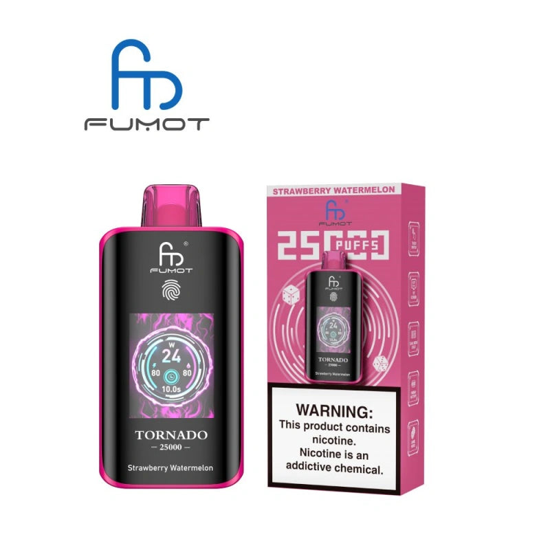 Puffs 25k Fumot Tornado 25000 Puffs Game Mode Disposable Vape Touch Switch