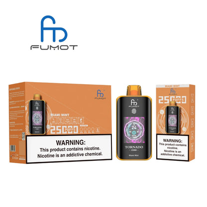 Puffs 25k Fumot Tornado 25000 Puffs Game Mode Disposable Vape Touch Switch
