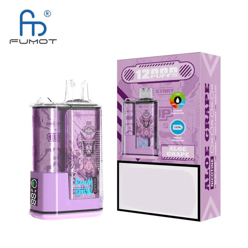 RandM Crystal 12000 Puffs Disposable Vape - 20ml, LED Display, 36 Flavors