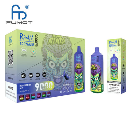 RandM Tornado 9000 Pro Disposable - 18ml, 20 Flavors, Rechargeable
