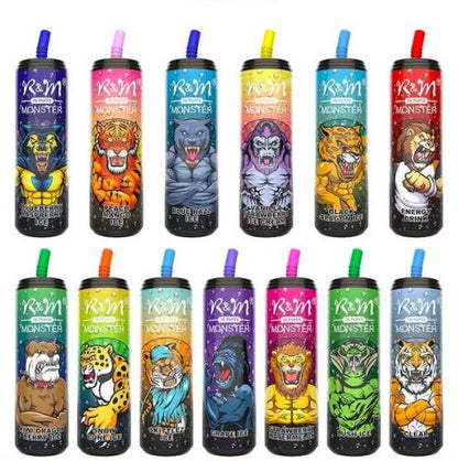 R&M Monster 7000 Puffs  5% Nicotine Rechargeable Disposable vape