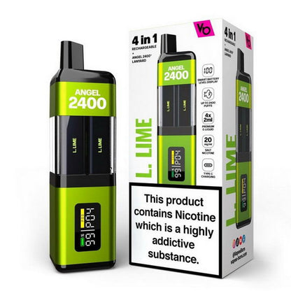 Vapes Bars Angel 4 in 1 2400 Rechargeable Vape Kit