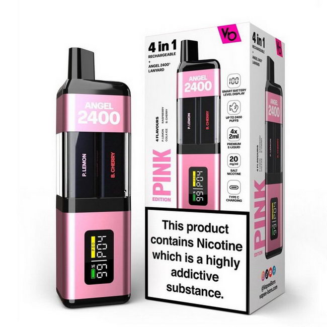 Vapes Bars Angel 4 in 1 2400 Rechargeable Vape Kit