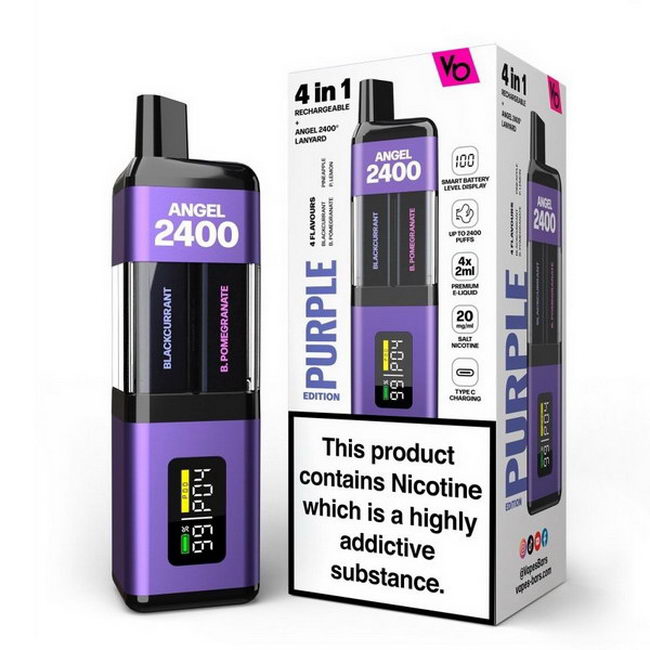 Vapes Bars Angel 4 in 1 2400 Rechargeable Vape Kit