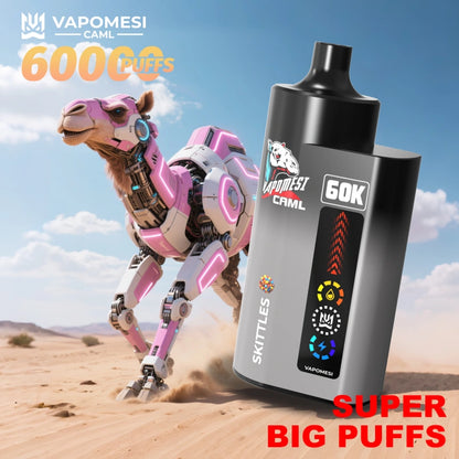 EU Warehouse Vapomesi 60000 Puffs 60K Caml Vape Wholesale Best Disposable E Cigarette