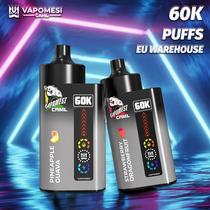EU Warehouse Vapomesi 60000 Puffs 60K Caml Vape Wholesale Best Disposable E Cigarette