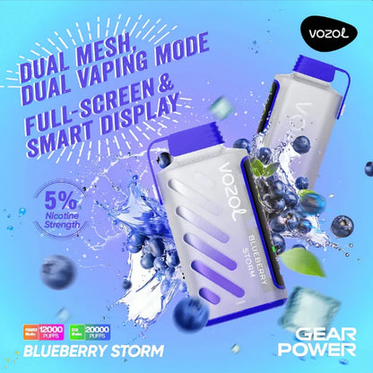 Vozol Gear 20000 Puffs 20K Power Smart Screen Wholesale Disposable Vape