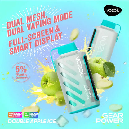 Vozol Gear 20000 Puffs 20K Power Smart Screen Wholesale Disposable Vape