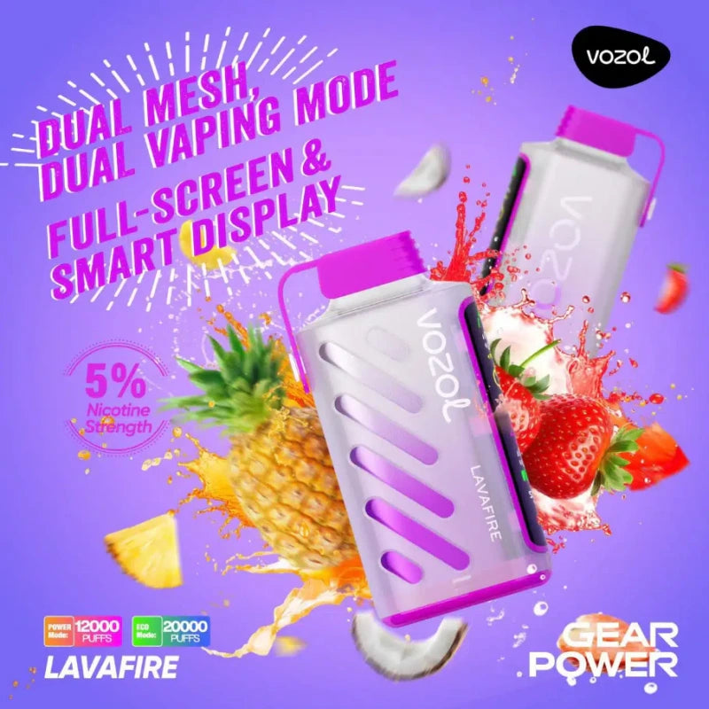 Vozol Gear 20000 Puffs 20K Power Smart Screen Wholesale Disposable Vape