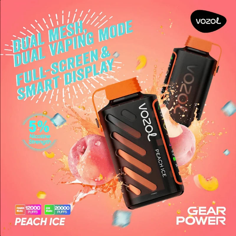 Vozol Gear 20000 Puffs 20K Power Smart Screen Wholesale Disposable Vape