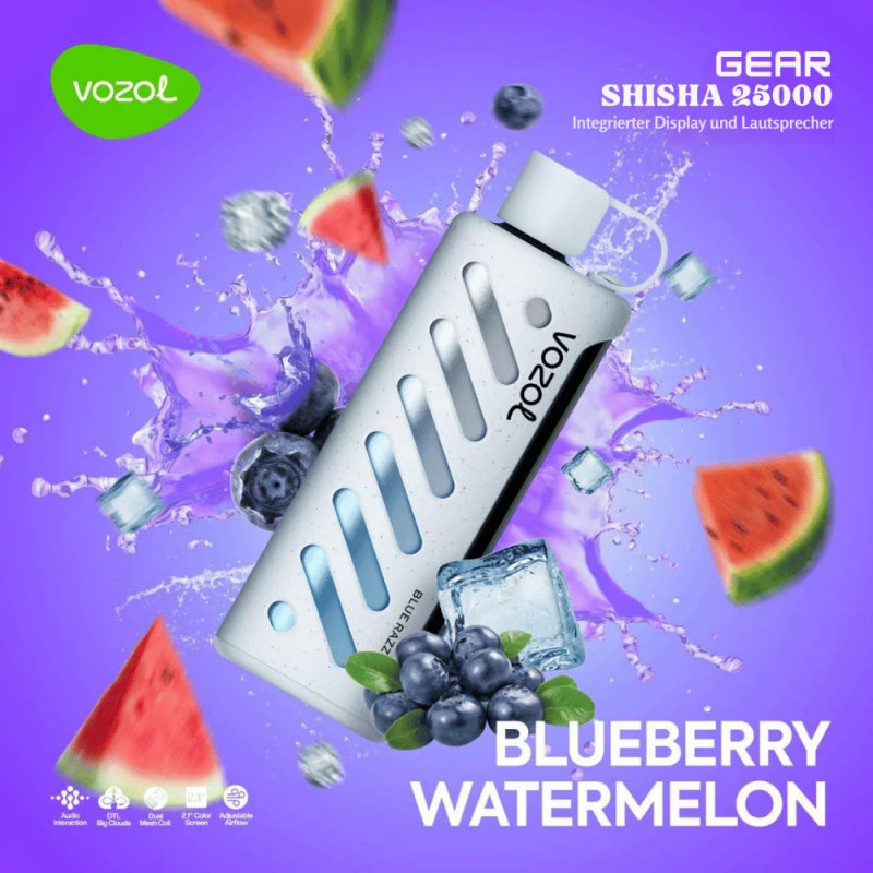 Vozol Shisha 25000 Puffs 25K Gear Smart Screen Disposable Vape Wholesale