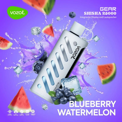 Vozol Shisha 25000 Puffs 25K Gear Smart Screen Disposable Vape Wholesale
