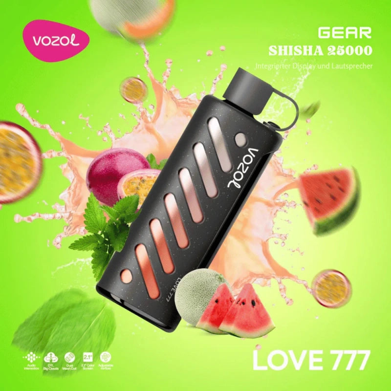 Vozol Shisha 25000 Puffs 25K Gear Smart Screen Disposable Vape Wholesale