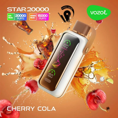 Vozol Star 20000 Puffs 20K Smart Screen Disposable Vape Wholesale Electronic Cigarette