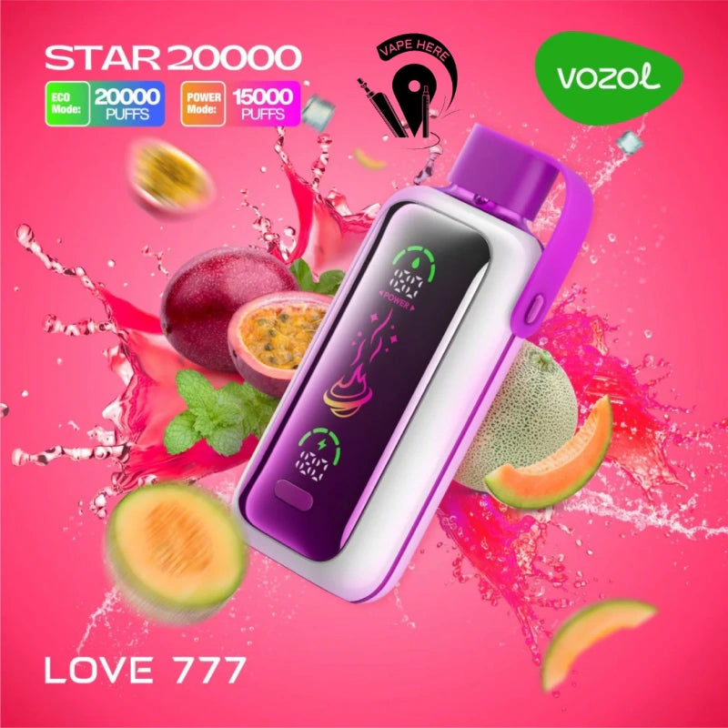 Vozol Star 20000 Puffs 20K Smart Screen Disposable Vape Wholesale Electronic Cigarette