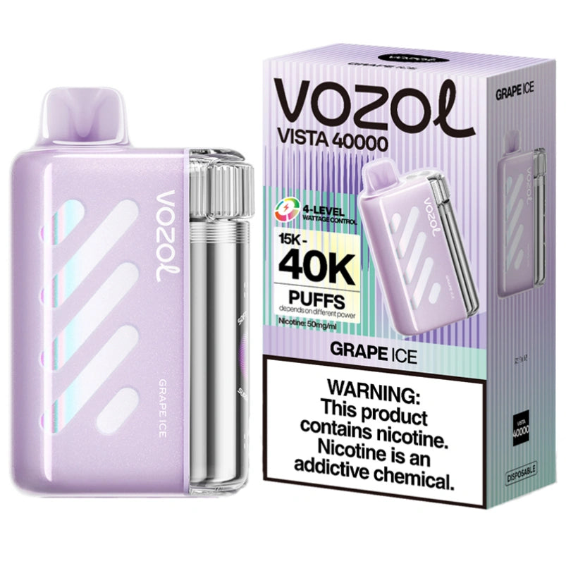 Vozol Vista 40000 Puffs 40K Wholesale Vape Smart Screen Adjustable Airflow 5% Nicotine