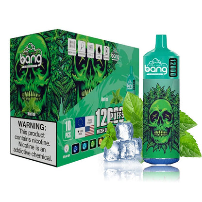 Vape 12k Bang Box 12000 Puffs disposable vapor popular in France Poland-650mAh Battery, 23ml E-liquid, Multiple Nicotine 20 Flavors