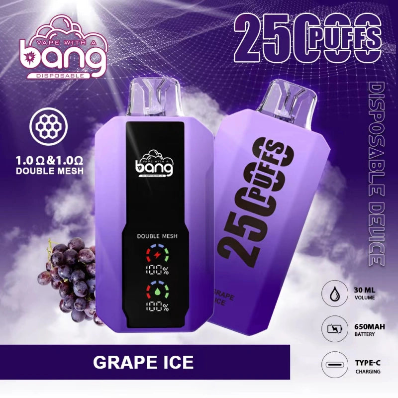 Bang 25000 Puffs 25K LCD Screen Vape Wholeale E Cigarettes jetables