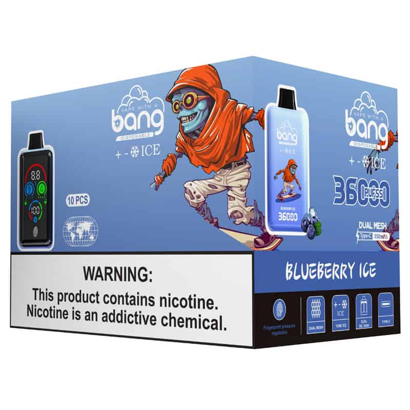 Bang 36000 Puffs 36K Full Smart Screen Ice Control Vape jetable Wholesale
