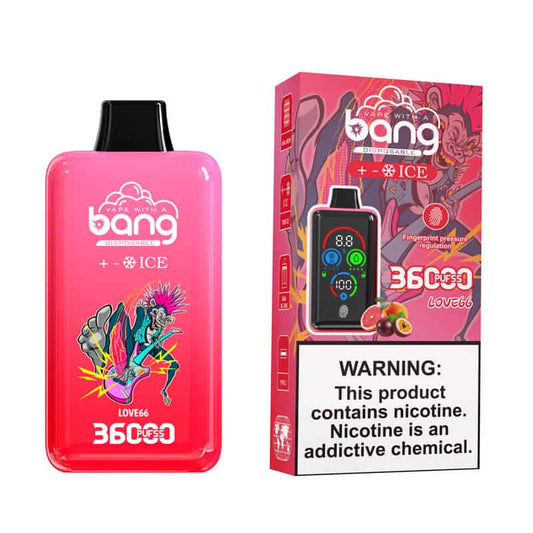 Bang 36000 Puffs 36K Full Smart Screen Ice Control Vape jetable Wholesale