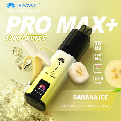 Hayati Pro Max+ 6000 Puffs Disposable Vape (Box of 10)