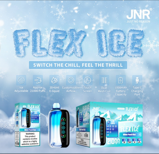 JNR Flex Ice 21000 puffs Disposable E Cigarettes vapes  1000mah 2% 5% 15 Flavors 21K puffs