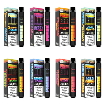 Pack of 5 Frunk Bar Disposable Pod Device 600 Puff 20mg with Mesh Coil 2023