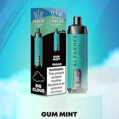 AL Fakher Crown Bar 15K Pro Disposable Vape 18ml 0.5%