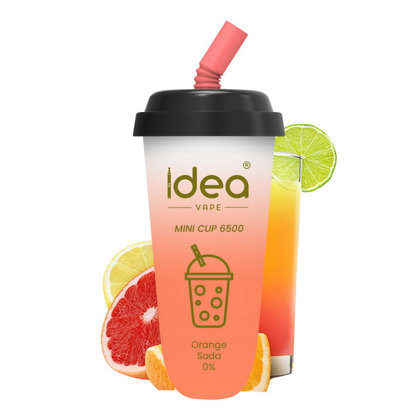 Idea Vape Mini Cup 6500 Puffs Top Brand Disposable Vape Bars Pens  Wholesale,BOX OF 10 PCS Idea Vape Mini Cup 6.5K Kit Nicotine Free-Idea
