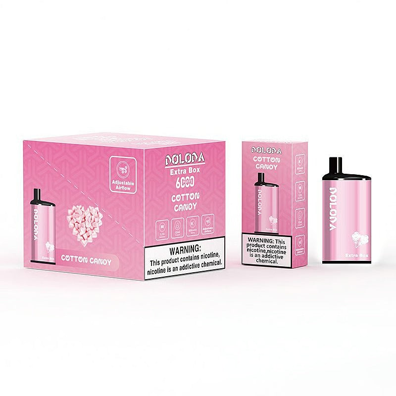 DOLODA Extra Box 6000 Puffs 2% 5% Nicotine Rechargeable Disposable Pod