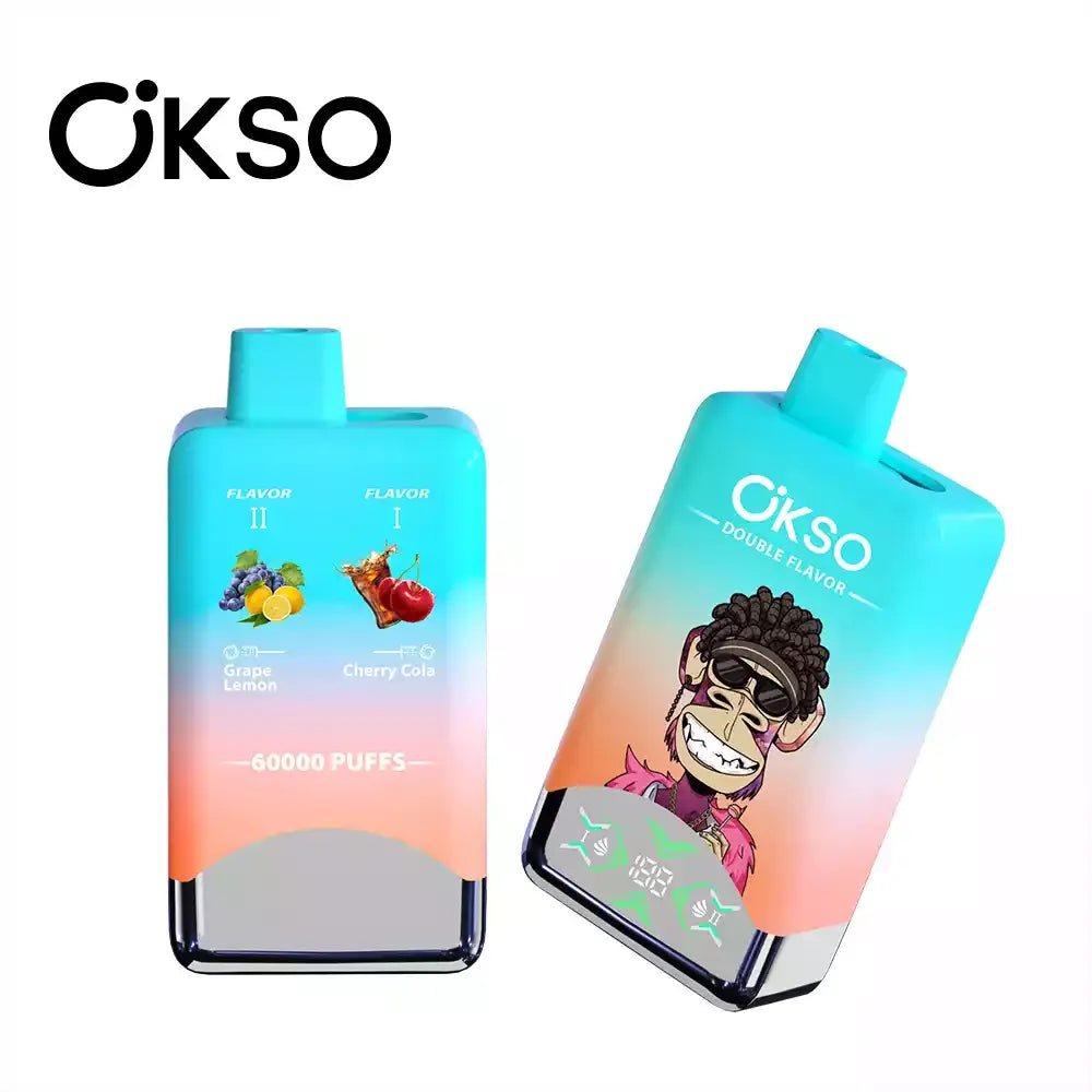 OKSO Double Flavor 60000 Puffs 60k LED Screen Disposable Vape