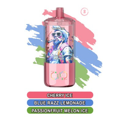 Vapme Crystal 30000 Three in One Triple Flavor Vape | Three Flavors, Long lasting and Easy