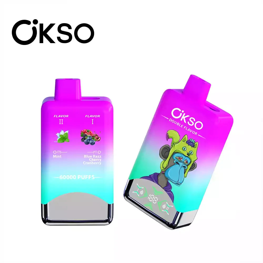 OKSO Double Flavor 60000 Puffs 60k LED Screen Disposable Vape