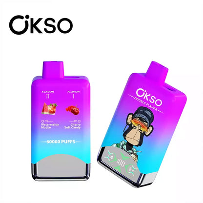 OKSO Double Flavor 60000 Puffs 60k LED Screen Disposable Vape